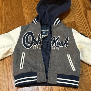 Osh Kosh athletic look jacket hoodie size 2t